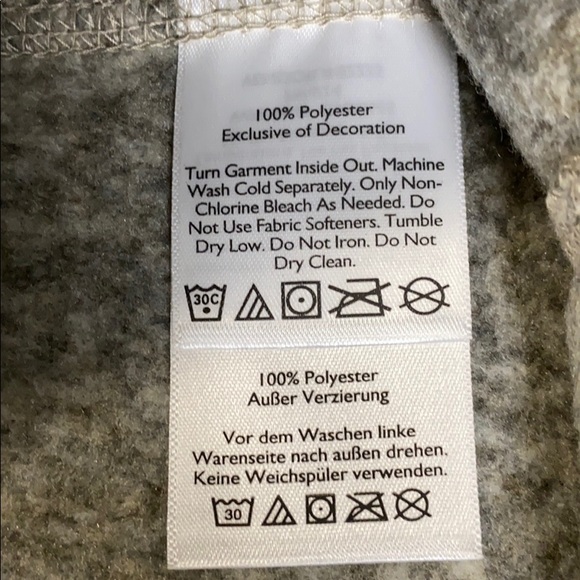 Eddie Bauer brown marbled fleece vest size L New! - Picture 4 of 6